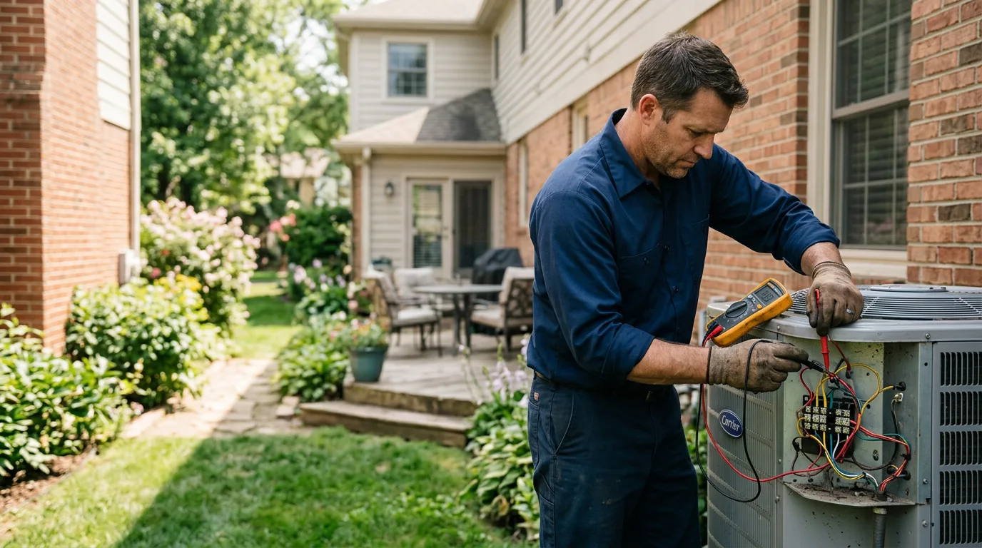 HVAC technician working near Cummaquid, MA